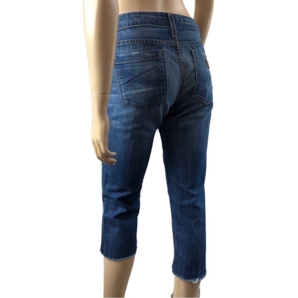 emporio armani capri low cut blue jeans size:27